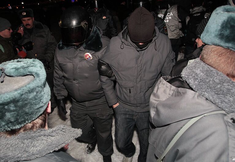 Митинг националистов на Пионерской площади