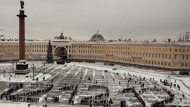 Флешмоб на Дворцовой