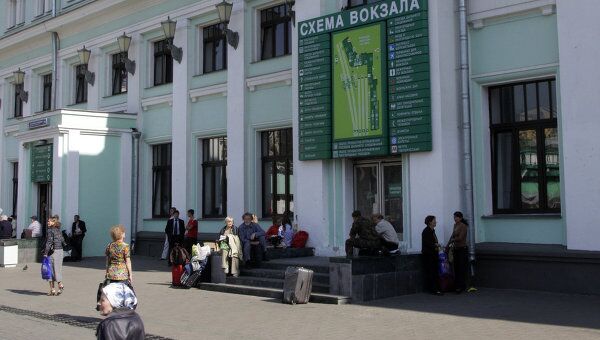 Белорусский вокзал в Москве. Архив