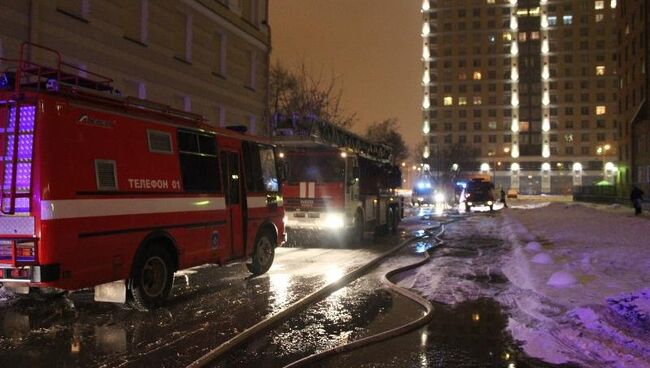 Пожар в Покровской больнице на Васильевском острове