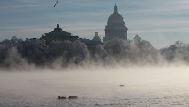 Сильные морозы в Петербурге. Архив