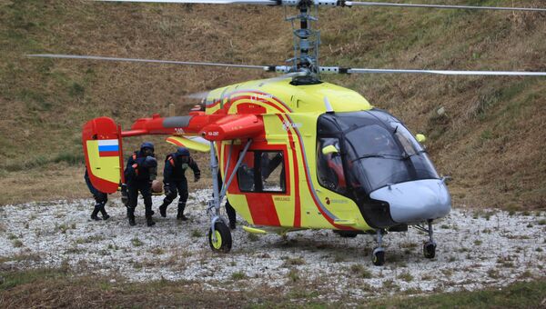 Новые медицинские и пожарные вертолеты. Архивное фото