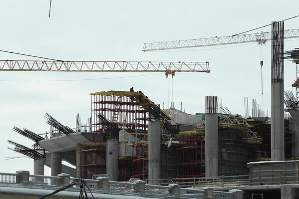 Строительство стадиона Зенит-Арена в Петербурге
