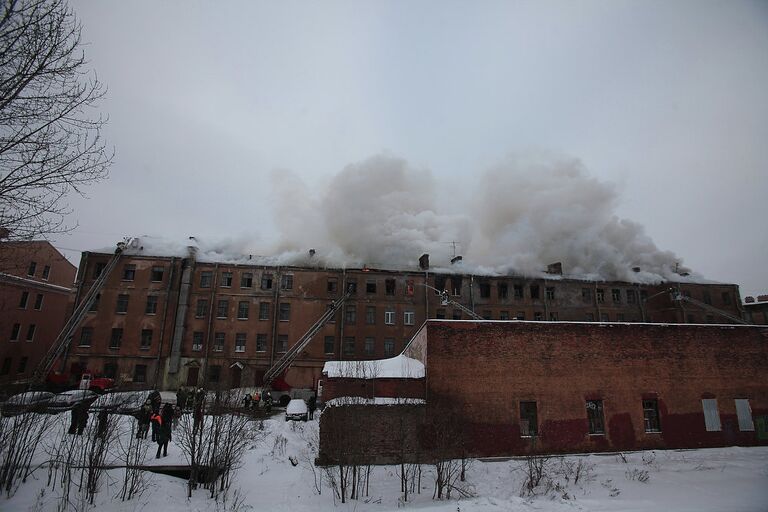 Пожар в Адмиралтейском районе