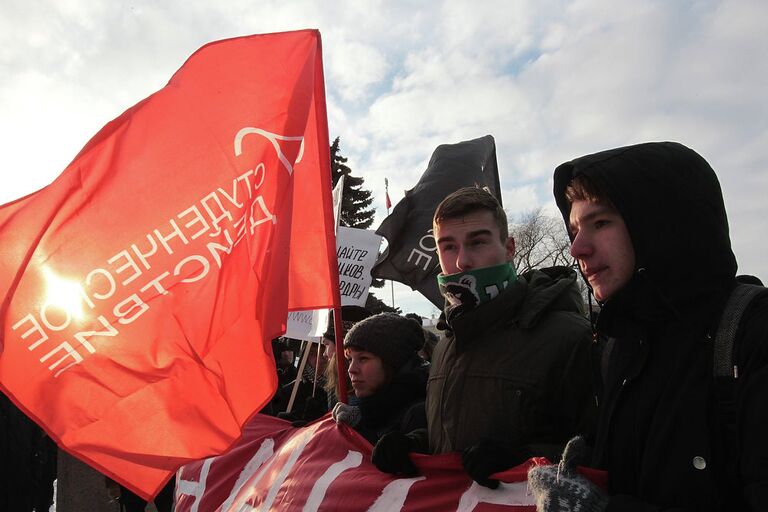 Шествие студентов в Петербурге