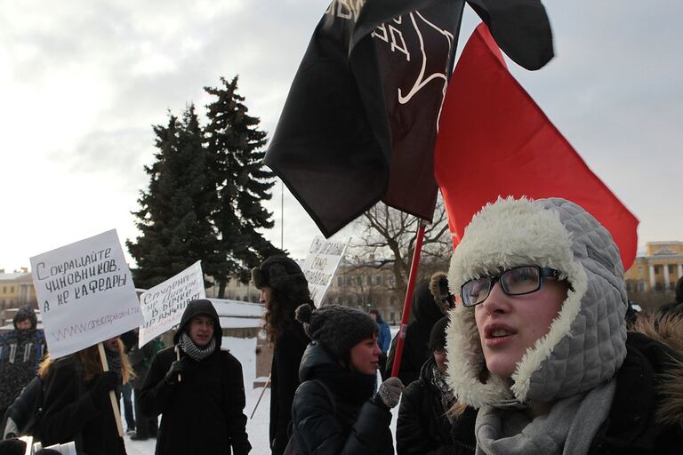 Шествие студентов в Петербурге