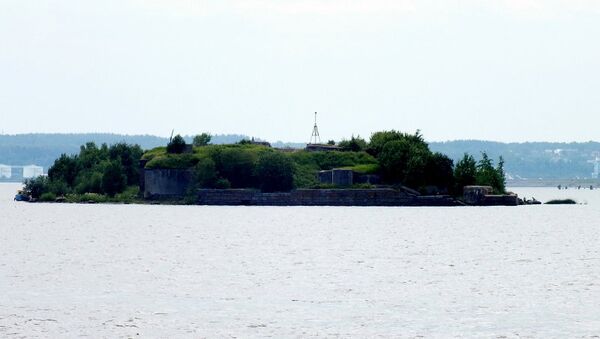 Третья южная батарея (форт Милютин) в Кронштадте. Архив