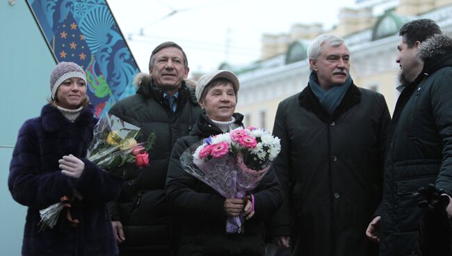 Запуск часов обратного отсчета времени до Олимпиады-2014