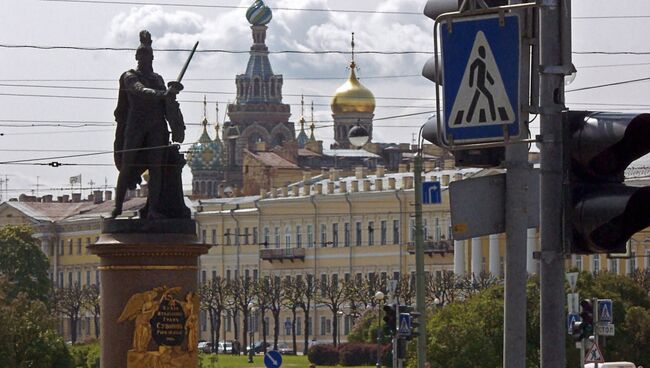 Памятник А.В.Суворову в Санкт-Петербурге. Архив