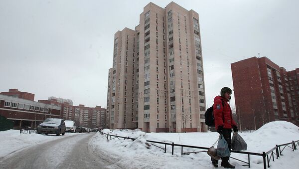 Бывшее общежитие на улице Ильюшина, жители которого объявили голодовку