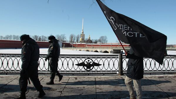 Шествие и митинг в рамках общероссийской акции Социальный марш в Санкт-Петербурге