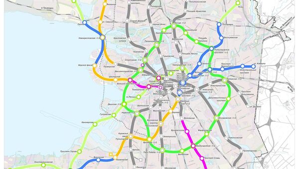 Схема планирования петербургского метрополитена