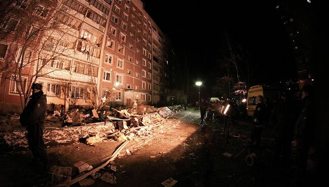 Дом на проспекте Наставников, где произошел взрыв. Архив