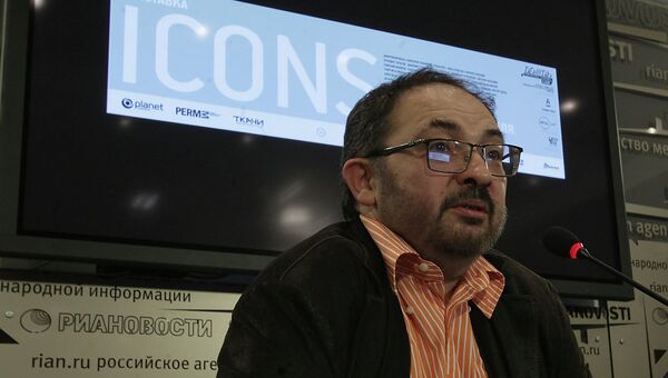 Пресс-конференция Марата Гельмана о выставке Icons в медиацентре РИА Новости