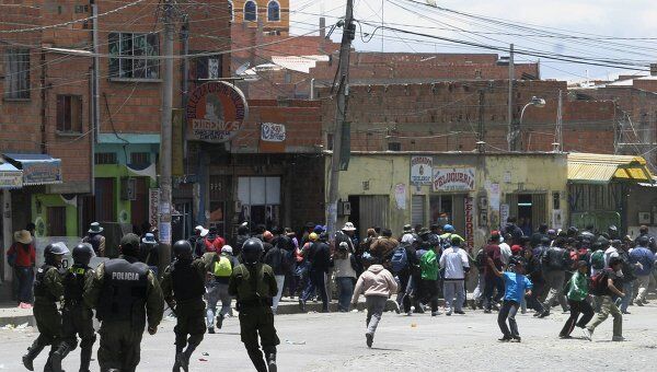 Студенческие беспорядки в Боливии