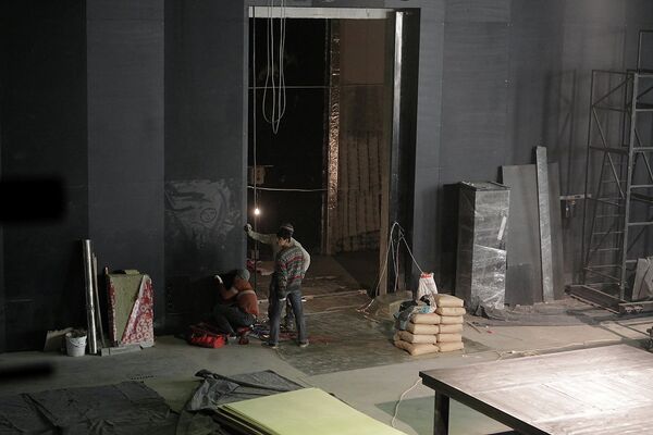 Строительные работы на новой (малой) сцене Александринского театра
