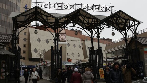 Сенной рынок в Петербурге, где произошла массовая драка