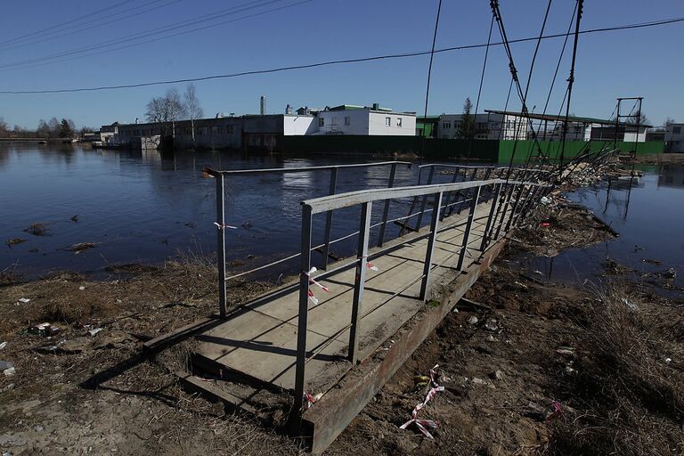 Паводок в Тосно Ленинградской области