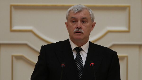 Выступление Георгия Полтавченко перед депутатами городского парламента