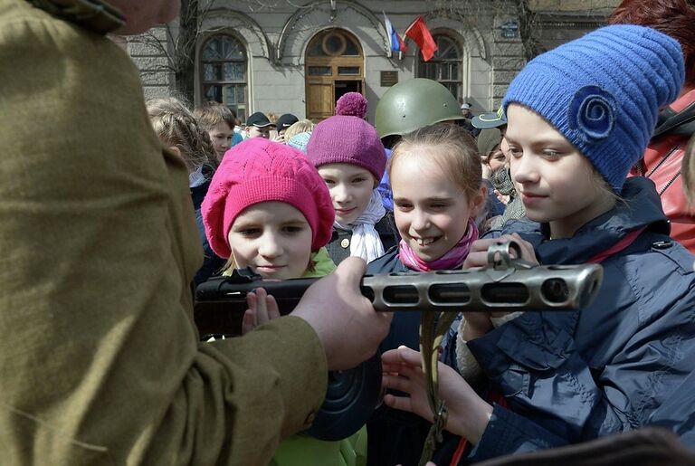 Военная техника времен Великой Отечественной войны из музея Битвы за Ленинград