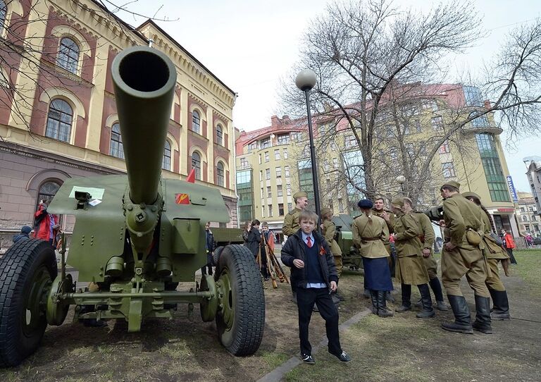 Военная техника времен Великой Отечественной войны из музея Битвы за Ленинград