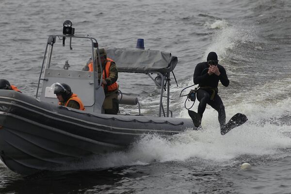 Демонстрация боевой выучки спецподразделений Балтийского флота