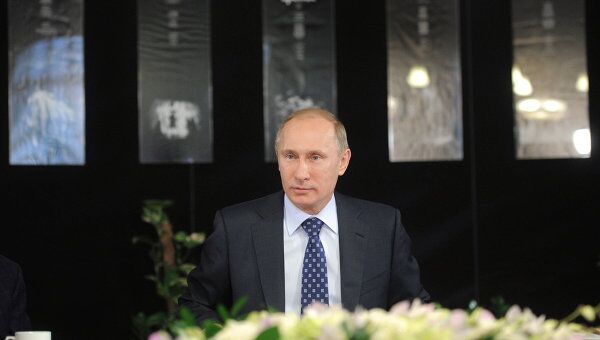Встреча премьер-министра РФ В.Путина с художественными руководителями театров