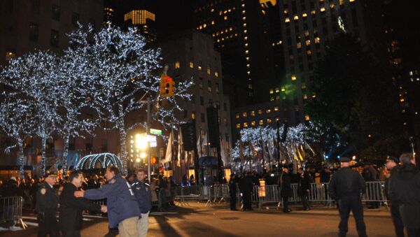 Рождественская ель на Манхэттене. Архивное фото