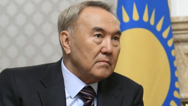Президент Республики Казахстан Нурсултан Назарбаев. Архив