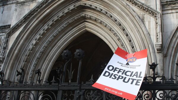 Демонстрации и акции протеста в Лондоне в день всеобщей забастовки профсоюзов в Великобритании