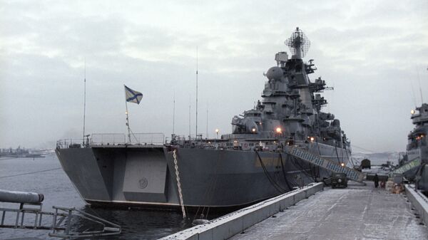 Ракетный крейсер Адмирал Нахимов. Архивное фото