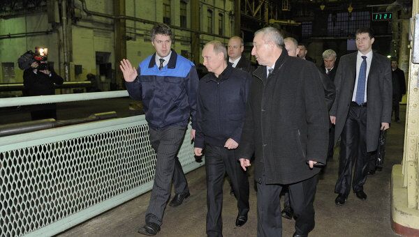 Премьер-министр РФ В.Путин посетил ОАО Балтийский завод