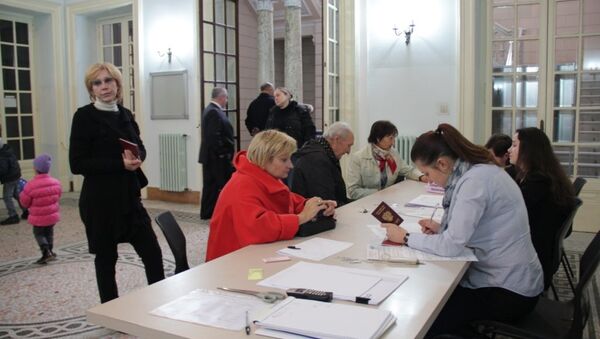 Работа избирательного участка в Риме