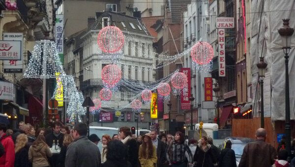 Рождественская ярмарка в Брюсселе 