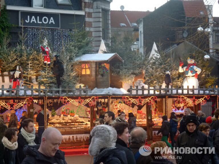 Рождественская ярмарка в Брюсселе 