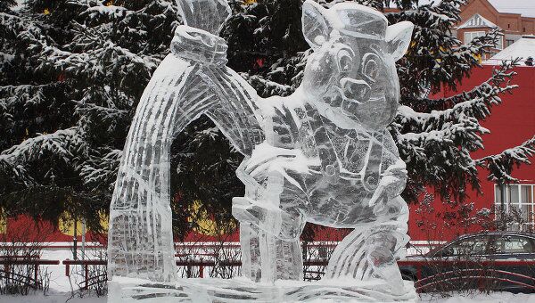 Царство ледяных скульптур Томск