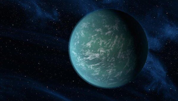 Планета Kepler-22b глазами художника