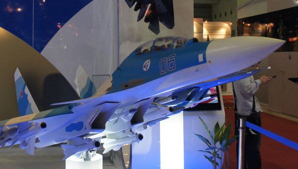 Самолет Су-30 на выставке ЛИМА-2011 в Малайзии 