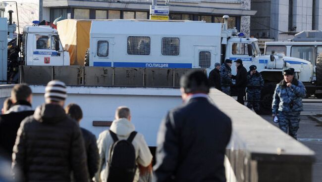 Военнослужащие внутренних войск МВД России в Москве