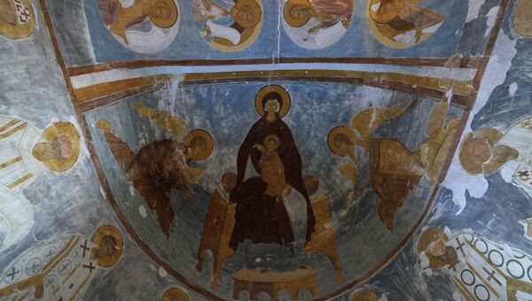 Фрески иконописца Дионисия в соборе Рождества Богородицы в Вологодской области