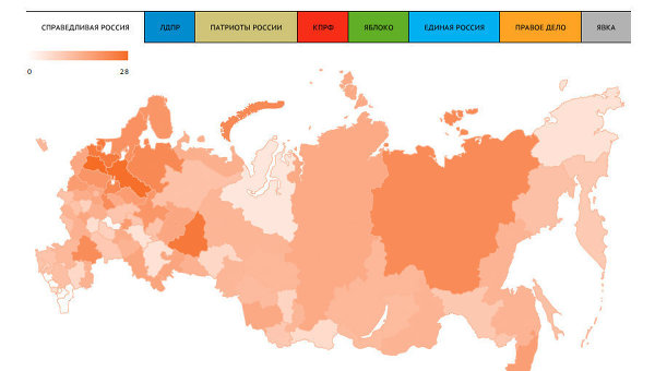 Предварительные итоги выборов в Госдуму РФ