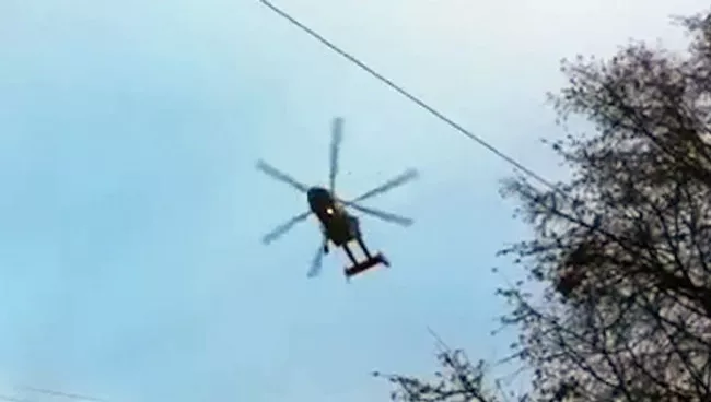 Над центром Москвы замечены военные вертолеты. Видео очевидца