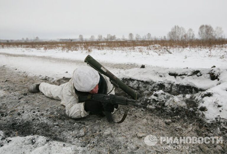 Подготовка офицеров в зимних условиях на 41-ом полигоне