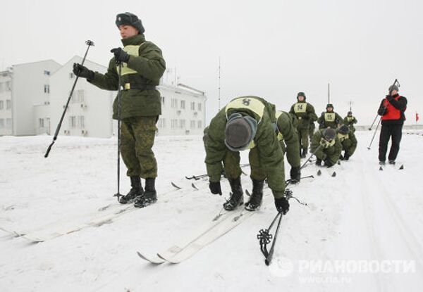 Подготовка офицеров в зимних условиях на 41-ом полигоне