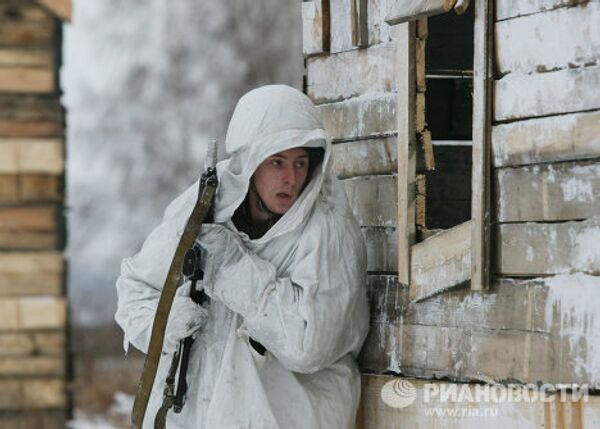 Подготовка офицеров в зимних условиях на 41-ом полигоне