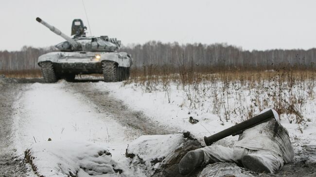 Подготовка военнослужащих в зимних условиях на 41-ом полигоне