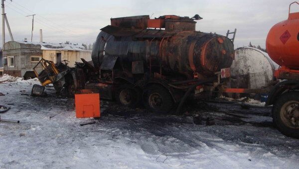 В Томской области взорвался бензовоз