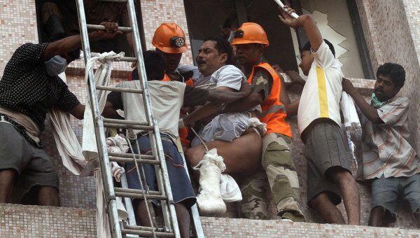 Пожар в больнице города Колката (Калькутта) на востоке Индии