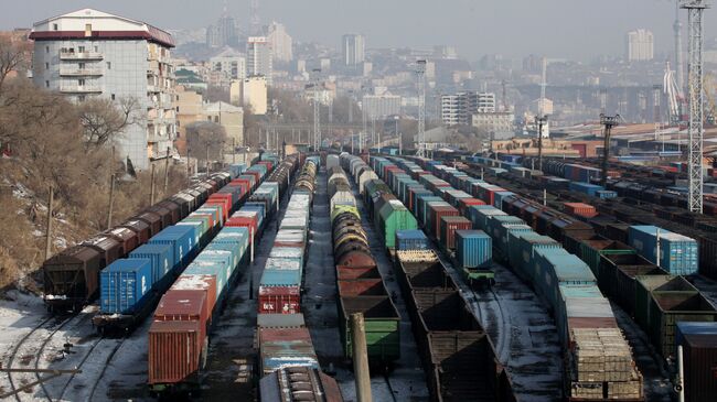 Железнодорожное депо города Владивостока