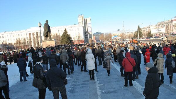 Акция протеста в Барнауле